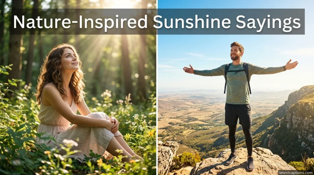 Nature-Inspired Sunshine Sayings