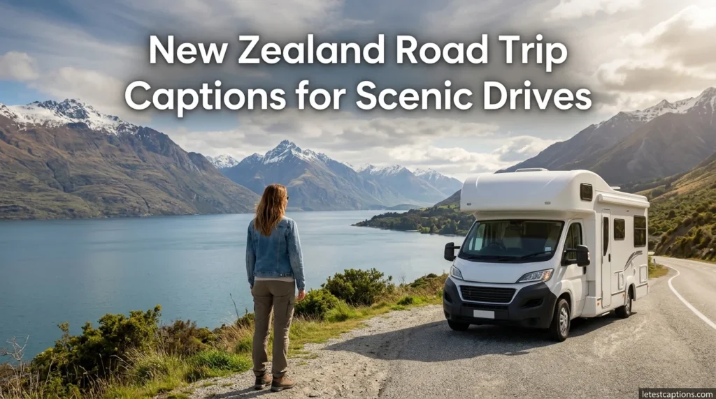 New Zealand Road Trip Captions for Scenic Drives
