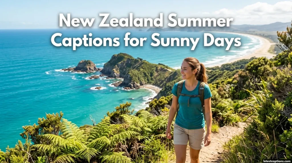 New Zealand Summer Captions for Sunny Days