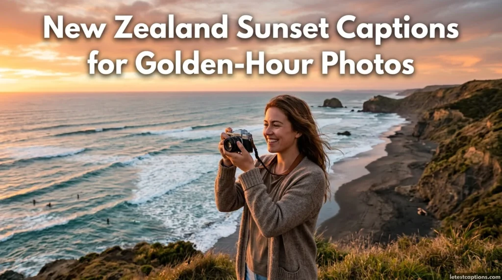 New Zealand Sunset Captions for Golden-Hour Photos