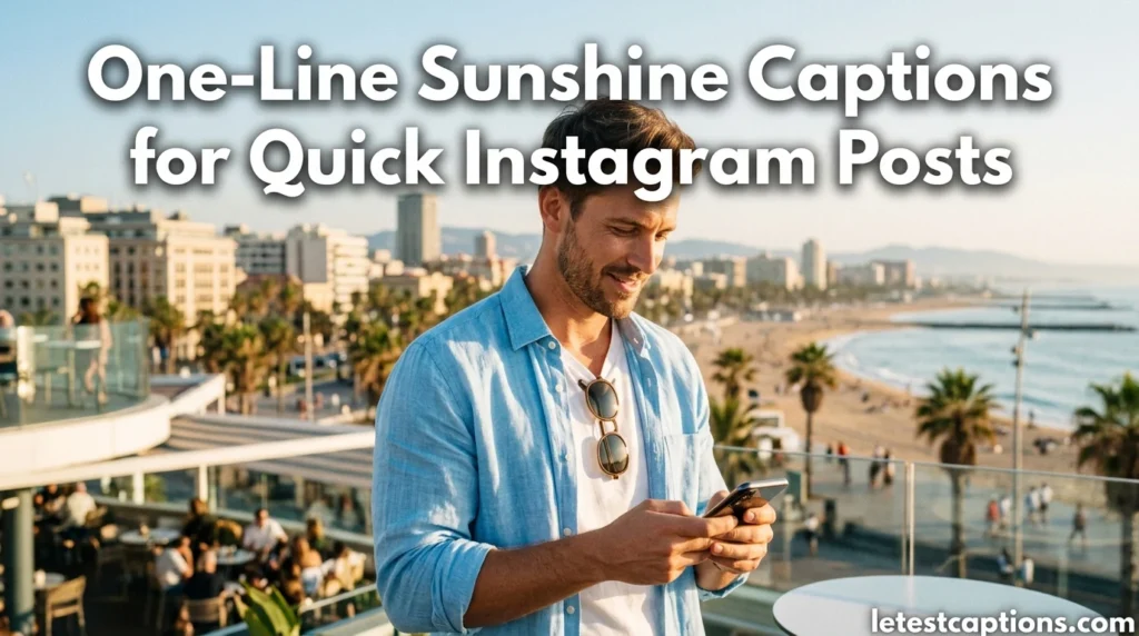 One-Line Sunshine Captions for Quick Instagram Posts