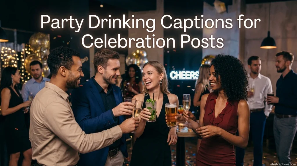 Party Drinking Captions for Celebration Posts