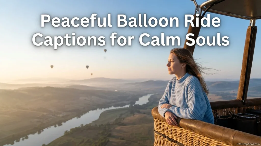 Peaceful Balloon Ride Captions for Calm Souls