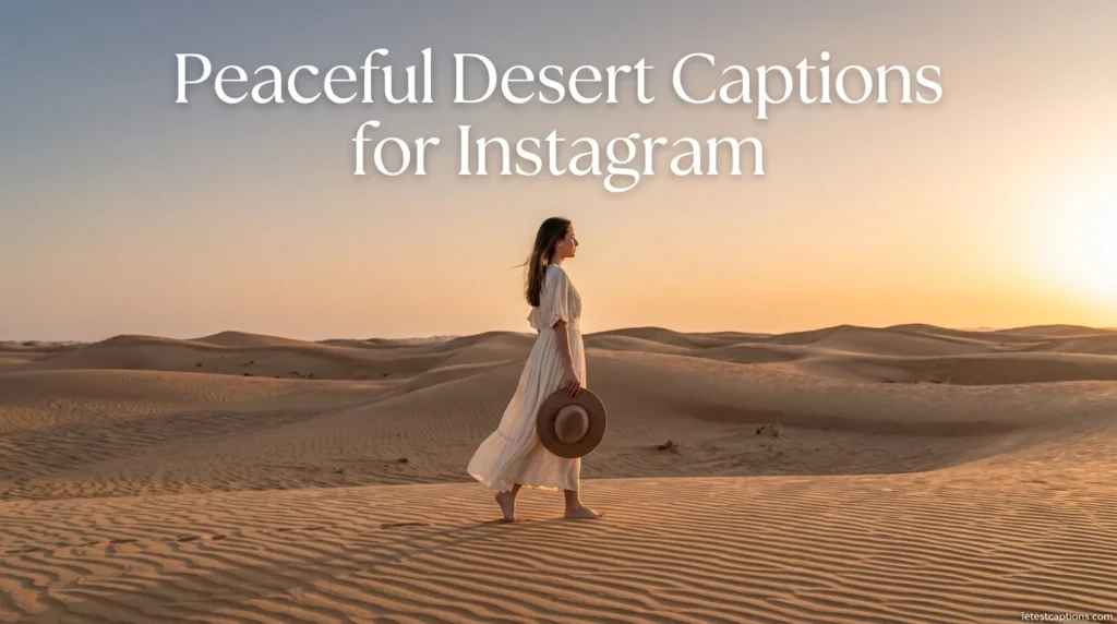 Peaceful Desert Captions for Instagram