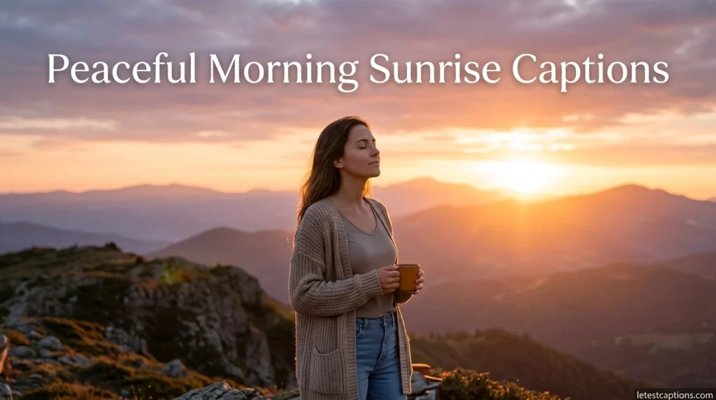 Peaceful Morning Sunrise Captions