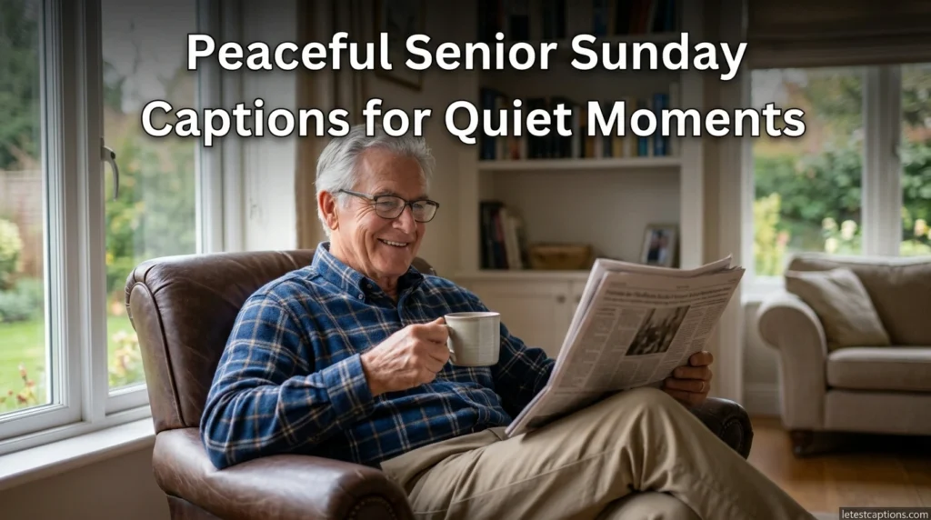 Peaceful Senior Sunday Captions for Quiet Moments