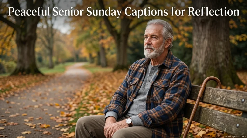 Peaceful Senior Sunday Captions for Reflection