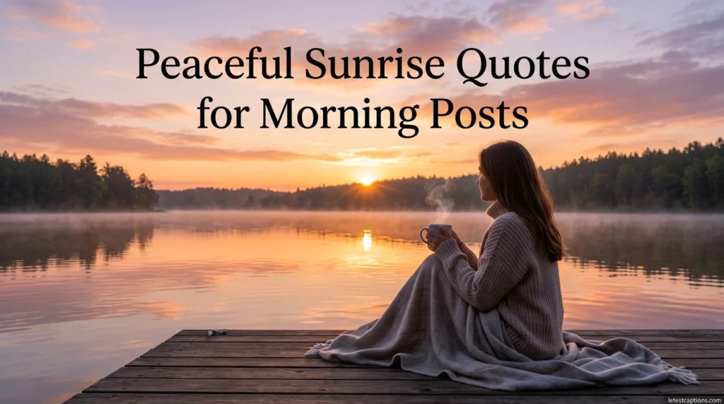 Peaceful Sunrise Quotes for Morning Posts