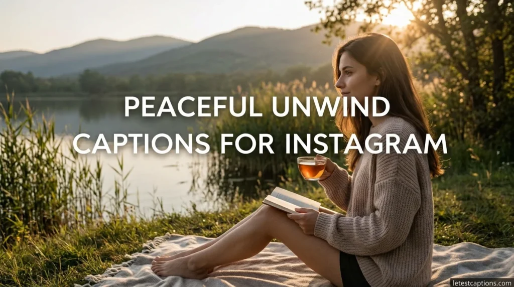 Peaceful Unwind Captions for Instagram