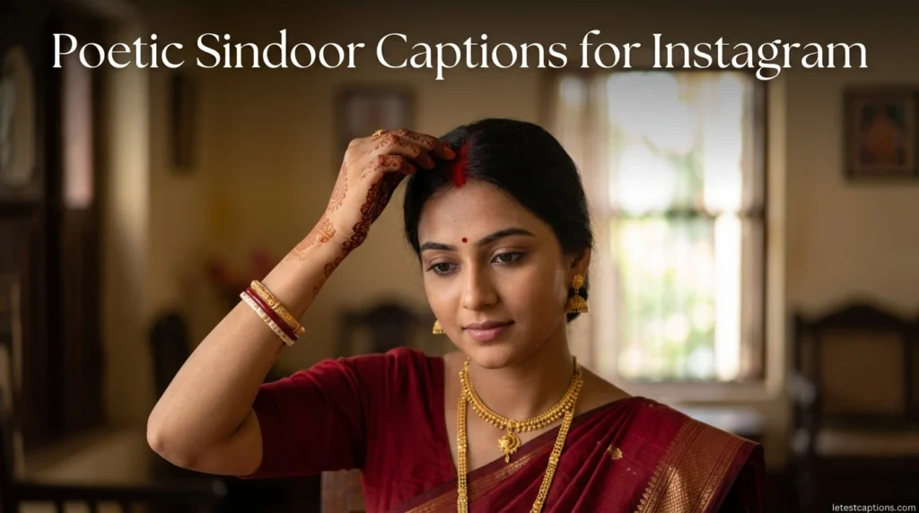 Poetic Sindoor Captions for Instagram