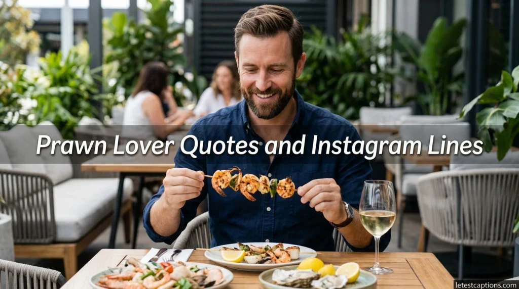 Prawn Lover Quotes and Instagram Lines