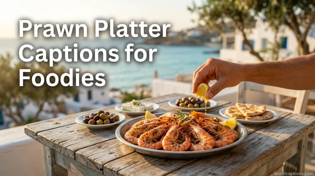 Prawn Platter Captions for Foodies