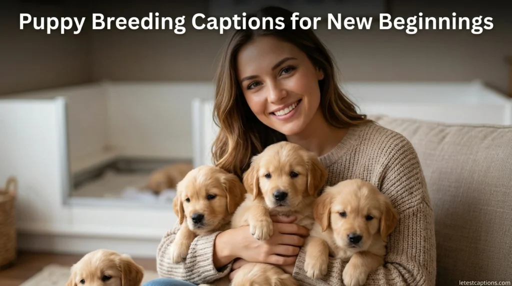Puppy Breeding Captions for New Beginnings
