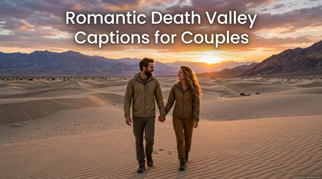 Romantic Death Valley Captions for Couples