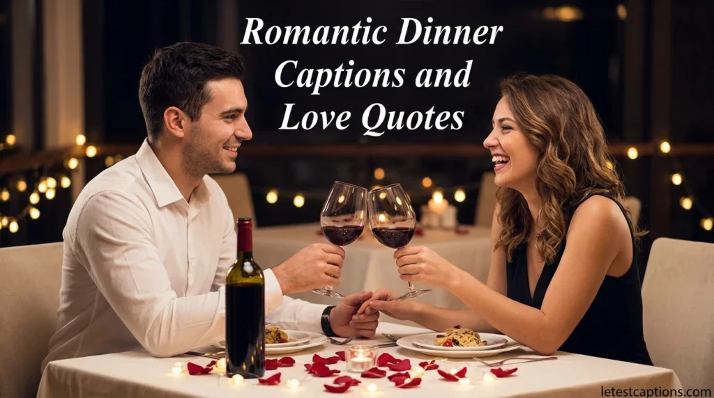 Romantic Dinner Captions and Love Quotes