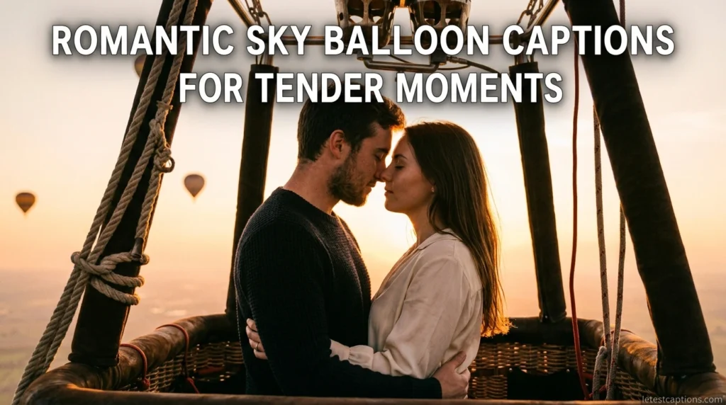 Romantic Sky Balloon Captions for Tender Moments