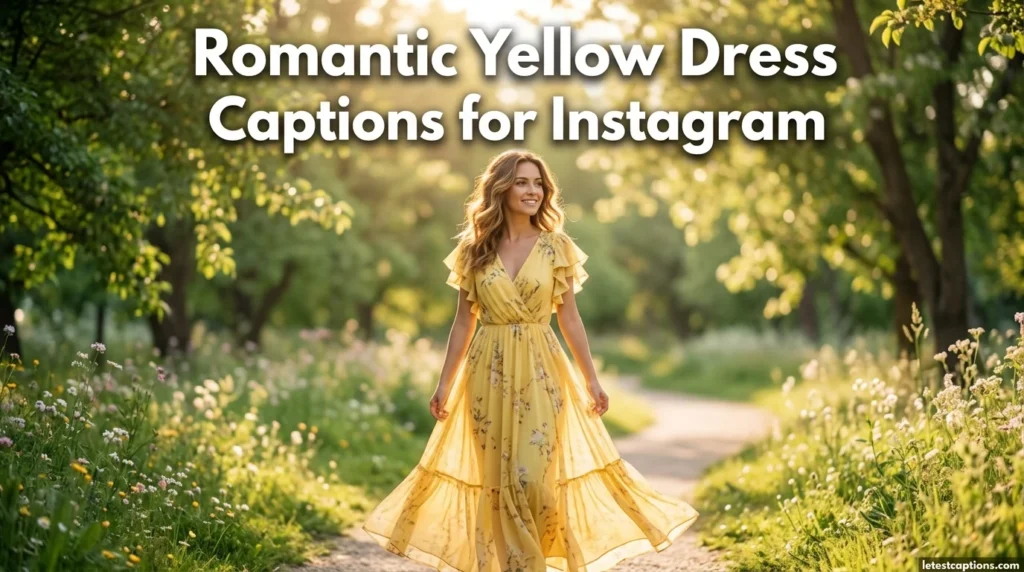 Romantic Yellow Dress Captions for Instagram