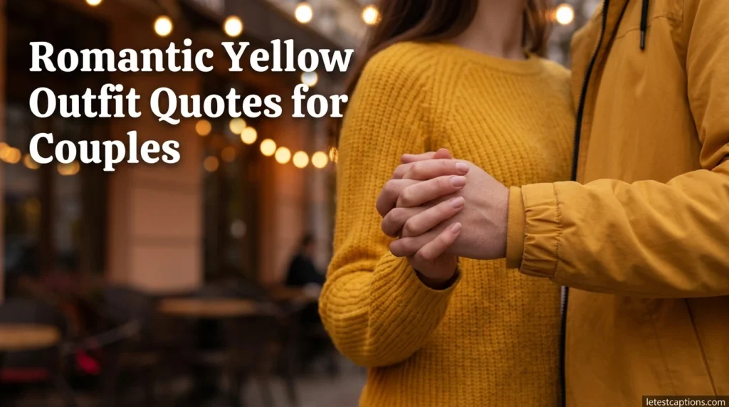 Romantic Yellow Outfit Quotes for Couples