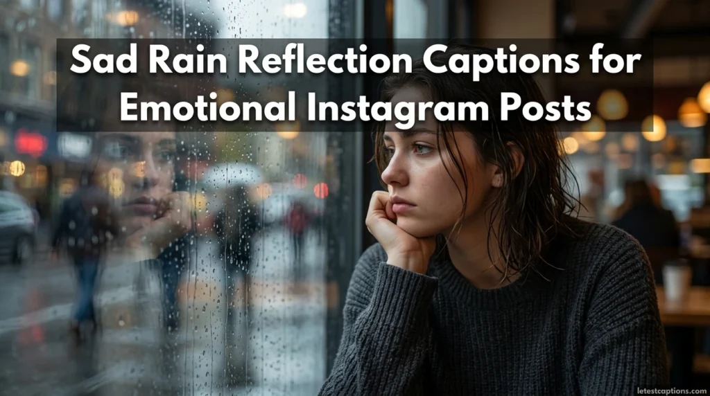 Sad Rain Reflection Captions for Emotional Instagram Posts