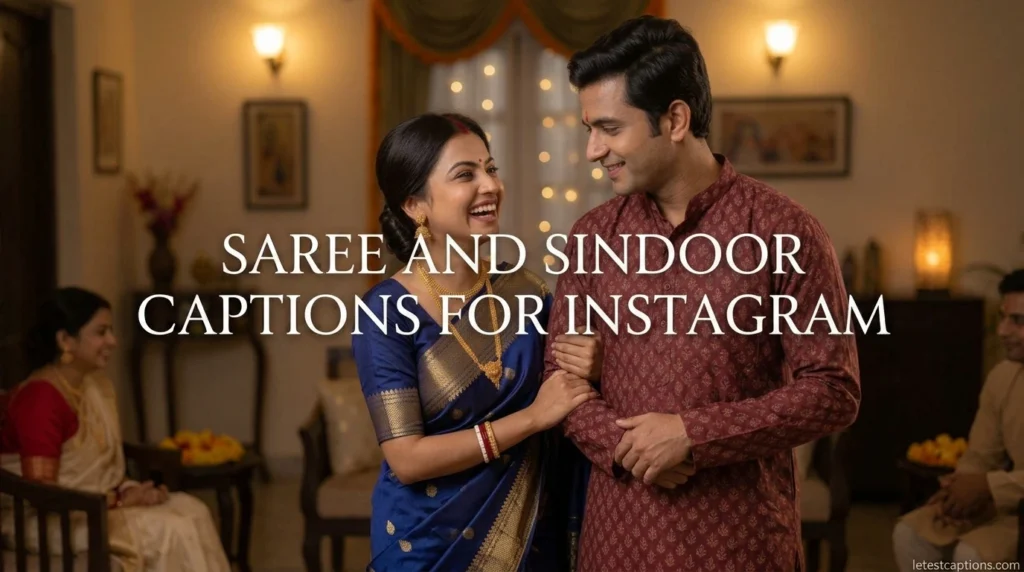 Saree and Sindoor Captions for Instagram