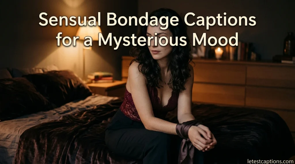 Sensual Bondage Captions for a Mysterious Mood