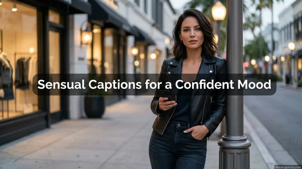 Sensual Captions for a Confident Mood