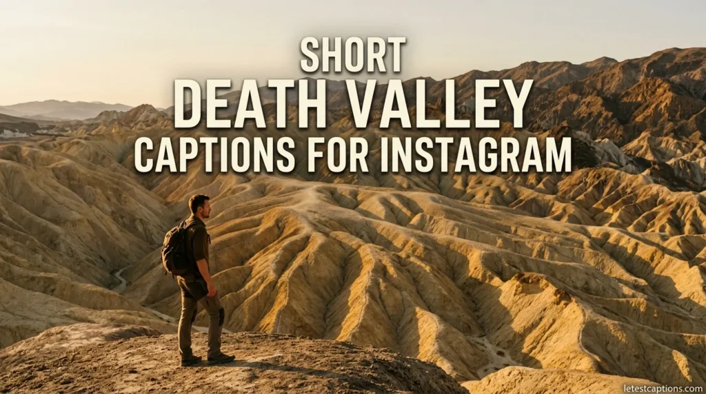 Short Death Valley Captions for Instagram