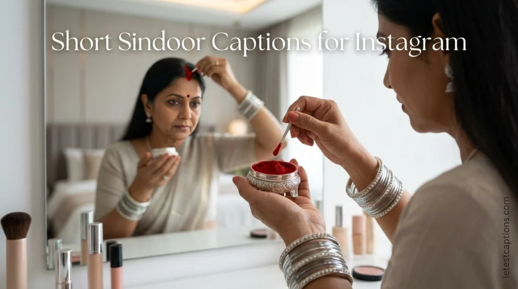 Short Sindoor Captions for Instagram
