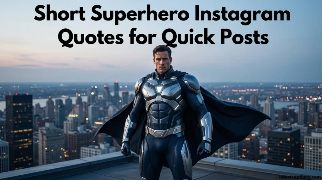 Short Superhero Instagram Quotes for Quick Posts