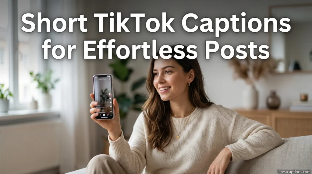 Short TikTok Captions for Effortless Posts