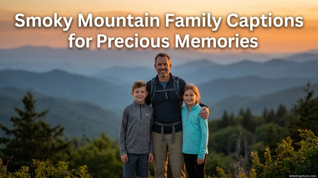 Smoky Mountain Family Captions for Precious Memories