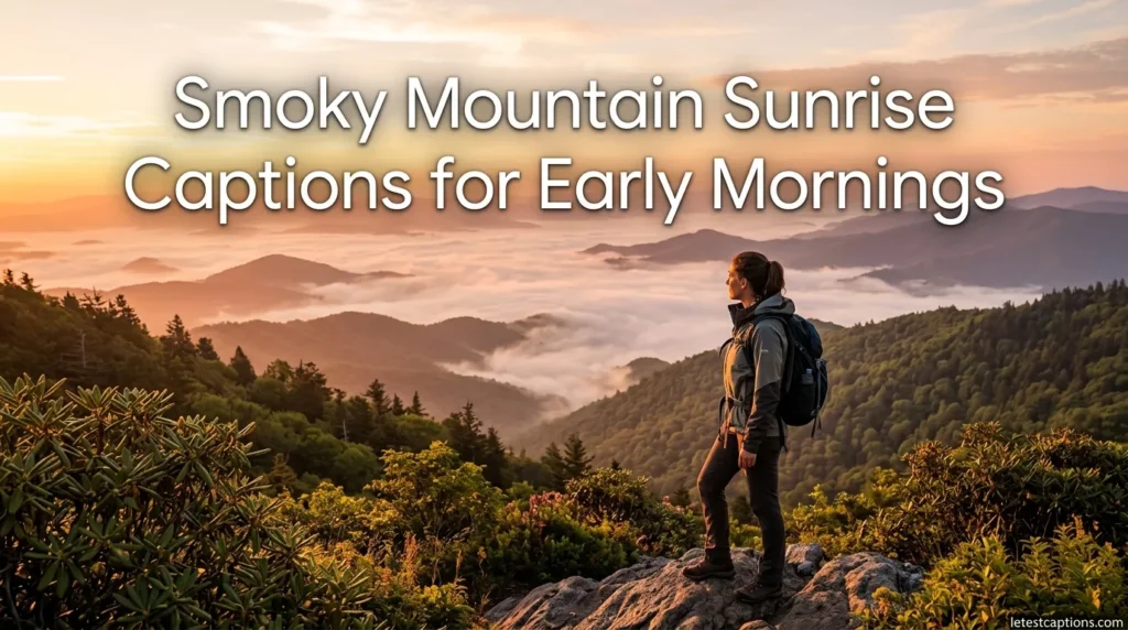 Smoky Mountain Sunrise Captions for Early Mornings