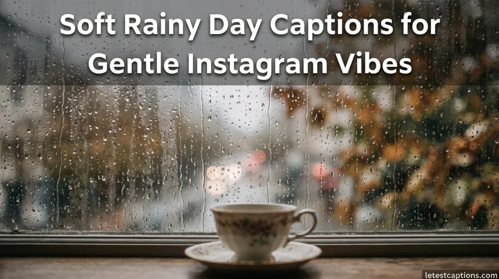 Soft Rainy Day Captions for Gentle Instagram Vibes