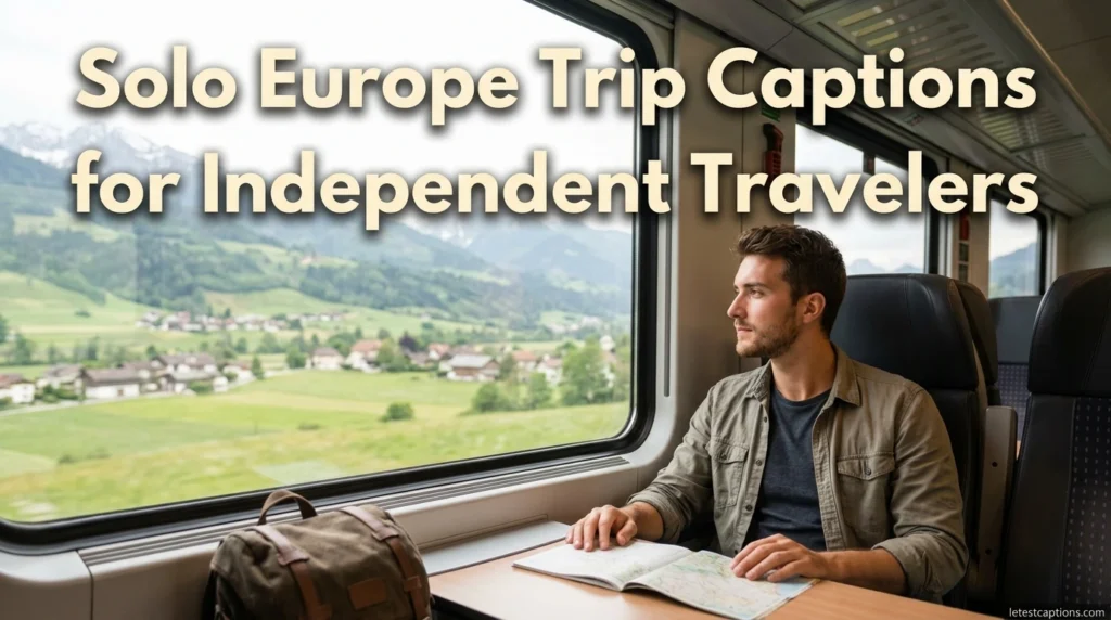 Solo Europe Trip Captions for Independent Travelers