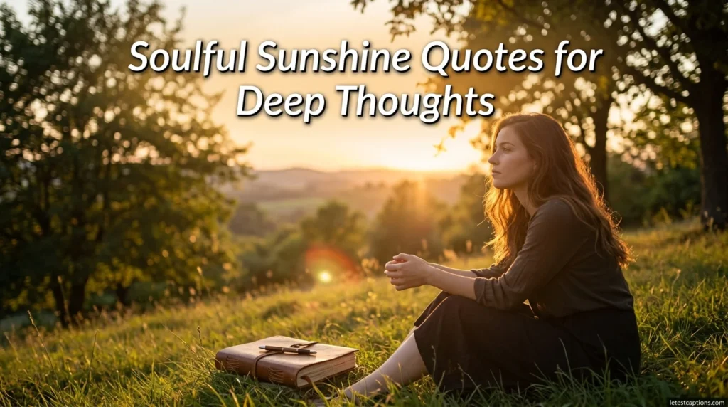 Soulful Sunshine Quotes for Deep Thoughts