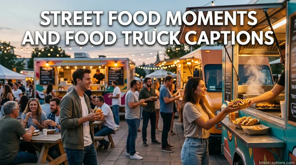 Street Food Moments and Food Truck Captions