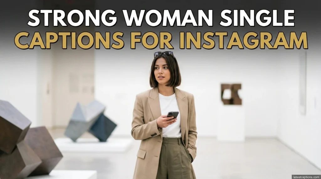 Strong Woman Single Captions for Instagram