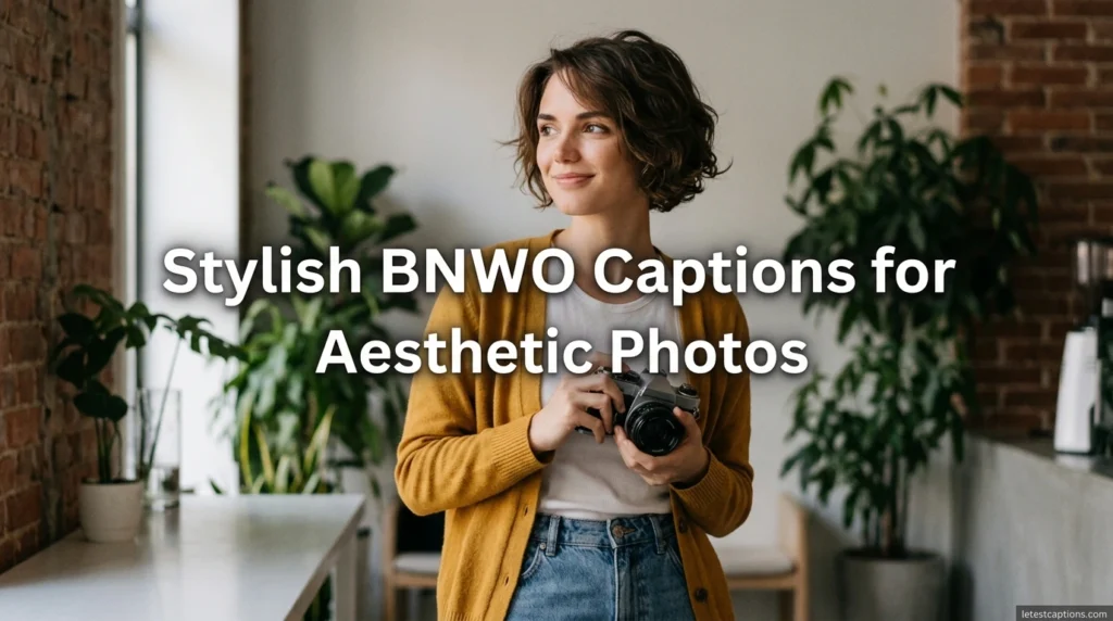 Stylish BNWO Captions for Aesthetic Photos