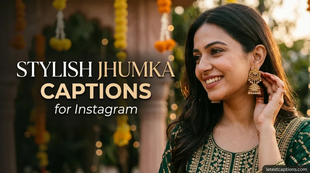 Stylish Jhumka Captions for Instagram