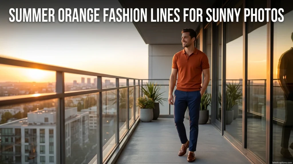 Summer Orange Fashion Lines for Sunny Photos