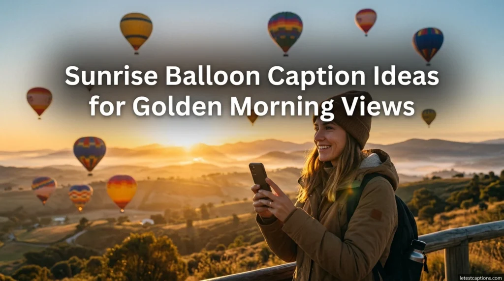 Sunrise Balloon Caption Ideas for Golden Morning Views