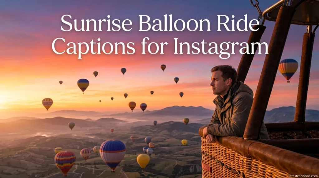 Sunrise Balloon Ride Captions for Instagram