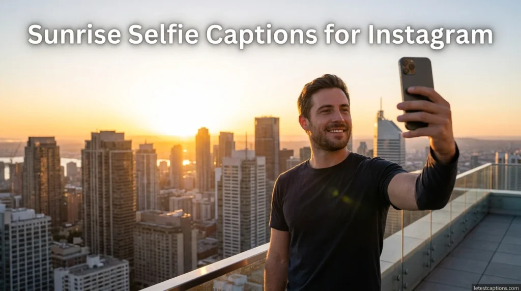 Sunrise Selfie Captions for Instagram