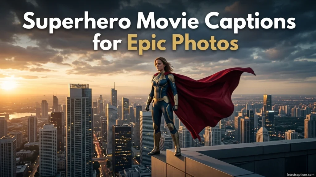 Superhero Movie Captions for Epic Photos