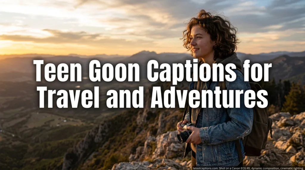 Teen Goon Captions for Travel and Adventures