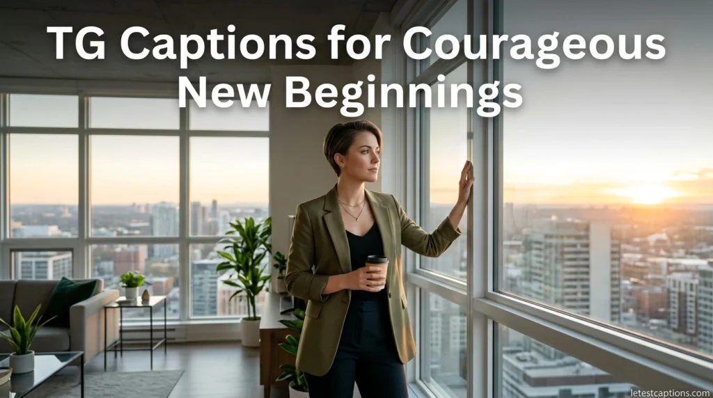 TG Captions for Courageous New Beginnings