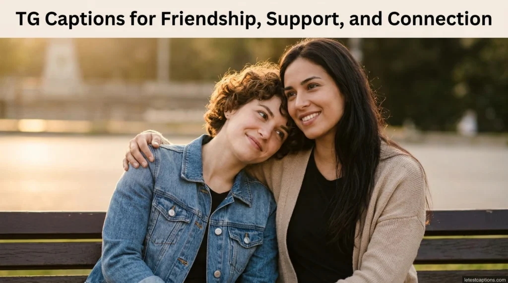 TG Captions for Friendship, Support, and Connection