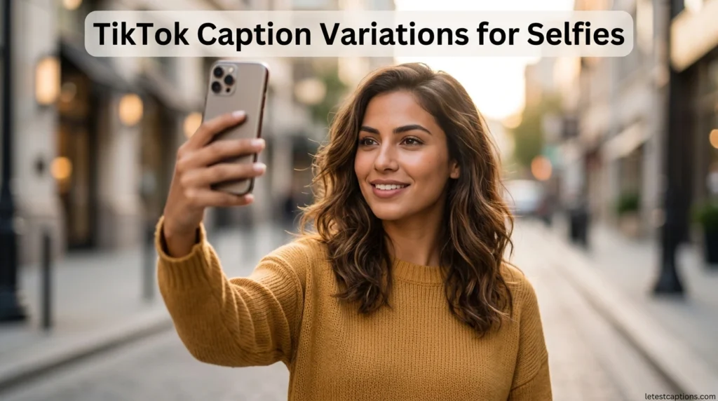 TikTok Caption Variations for Selfies