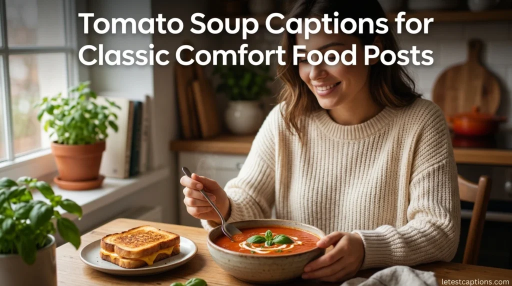 Tomato Soup Captions for Classic Comfort Food Posts
