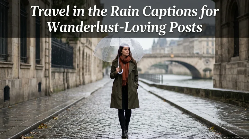 Travel in the Rain Captions for Wanderlust-Loving Posts